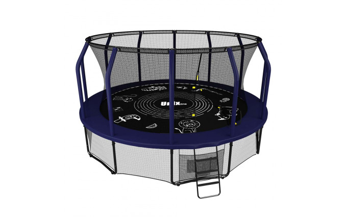 Батут UNIX line 14 ft SUPREME GAME (blue) Батут UNIX line 14 ft SUPREME GAME (blue)